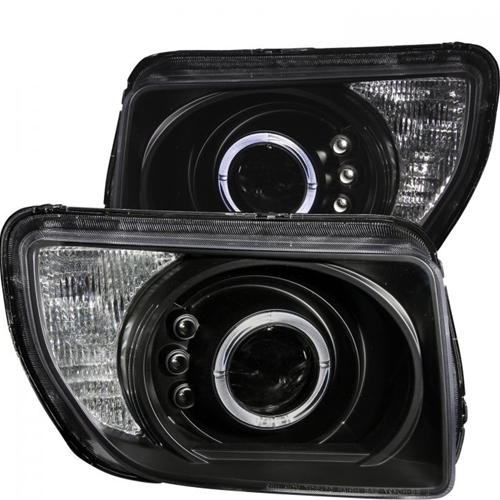 HONDA ELEMENT 03-06 PROJECTOR HEADLIGHTS BLACK w/ HALO & LED