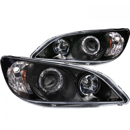 HONDA CIVIC 04-05 2/3/4DR PROJECTOR HEADLIGHTS BLACK w/ HALO