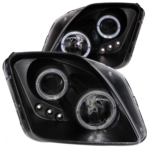 HONDA PRELUDE 97-01 PROJECTOR LED HEADLIGHTS HALO BLACK