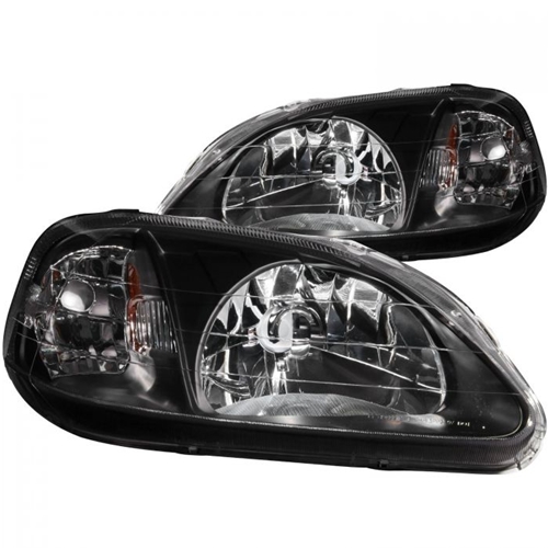 HONDA CIVIC 99-00 CRYSTAL HEADLIGHTS BLACK