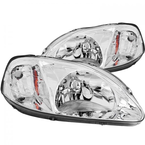 HONDA CIVIC 99-00 CRYSTAL HEADLIGHTS CHROME