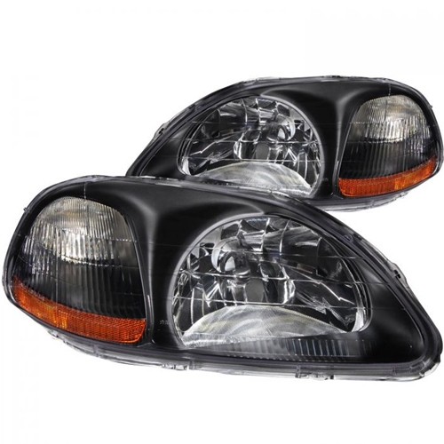 HONDA CIVIC 96-98 CRYSTAL HEADLIGHTS BLACK