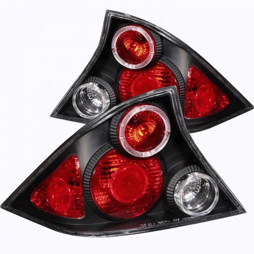 HONDA CIVIC 01-03 2DR TAIL LIGHTS HALO BLACK