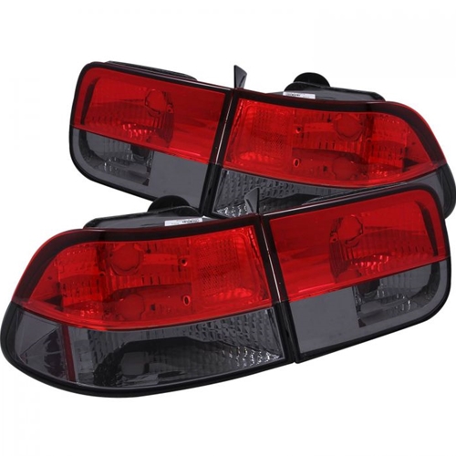 HONDA CIVIC 96-00 2DR TAIL LIGHTS RED/SMOKE 2PC