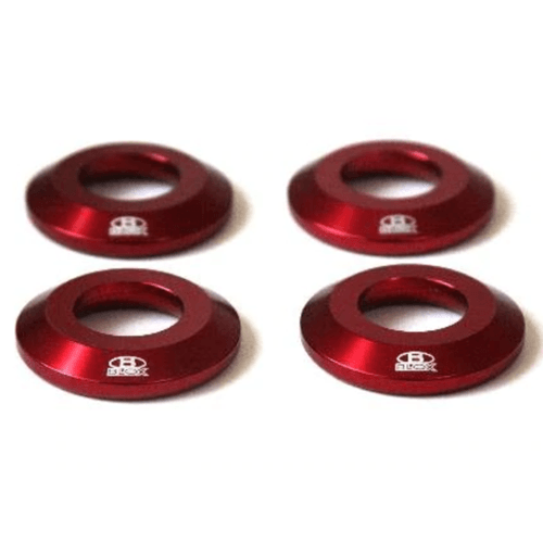 S2000 Differential Mount Collars Red