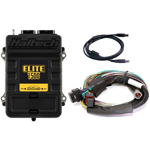 Haltech Elite 1500 + Basic Universal Wire-in Harness Kit - Length: 2.5m (8')