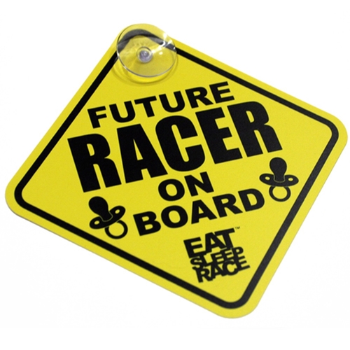 Future Racer on Board Car Sign | Yellow