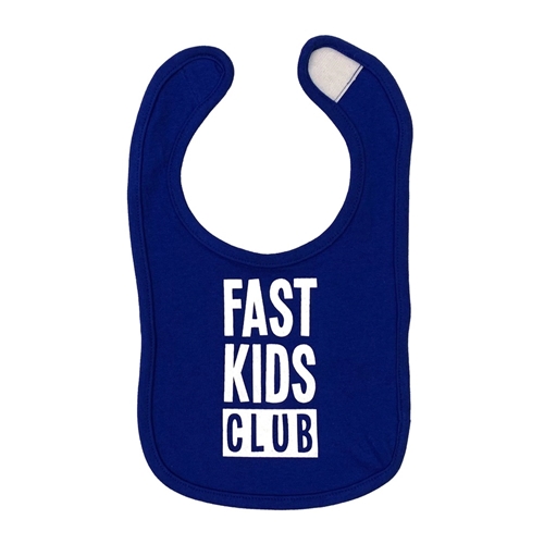 Infant Fast Kids Club Bib | Blue/White