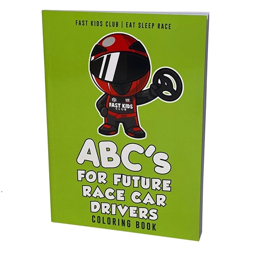 ABC's For Future Race Car Drivers Coloring Book