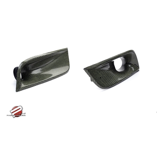 PASSWORD:JDM DRY CARBON KEVLAR BUMPER DUCTS - HONDA CIVIC 2DR COUPE (09-11)