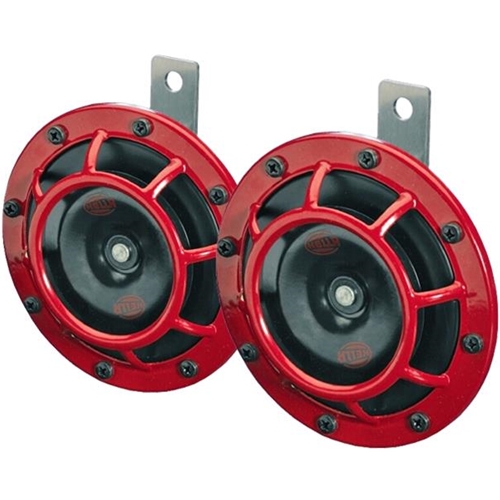 Hella Supertone Horn Kit 12V 300/500HZ Red