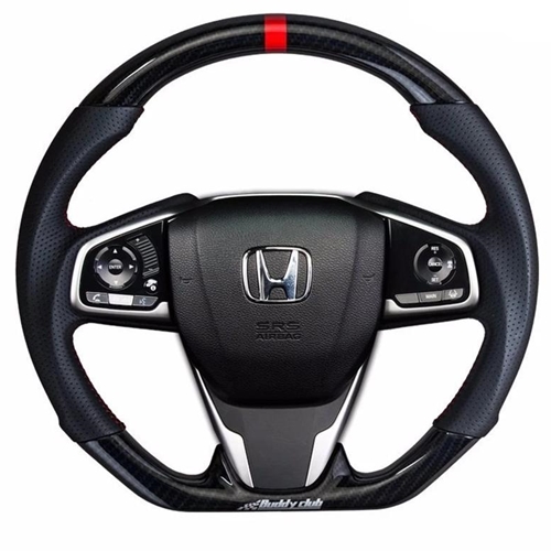 Buddy Club Sport Steering Wheel Civic 12-15 - Leather