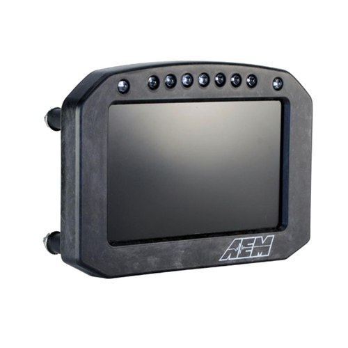 Flat Panel Digital Dash Display, CD-5 non-logging, non-GPS racing dash, CAN input only, 5-inch diagonal screen, carbon fiber enclosure, wiring harness included, Does Not Include Buttons (See PN 30-3610)