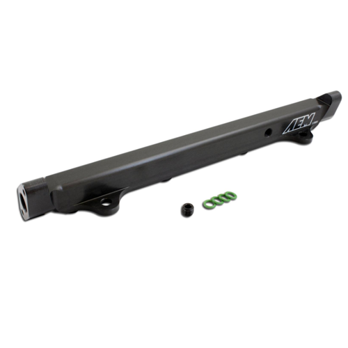 High Volume Fuel Rail. Black. Mitsubishi 4G63