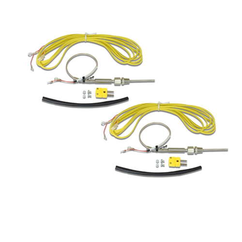 QTY 2 K-Type Closed Tip Thermocouples, Inconel sheaths, 1/8" NPT compression fittings.