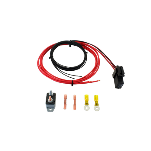 20 Amp Relay Wiring Kit. Includes 20 Amp Circuit Breaker(Auto reset, splash and dustproof), 30 Amp Relay, 80" 12 gauge Mini-Harness, Terminals & Connectors