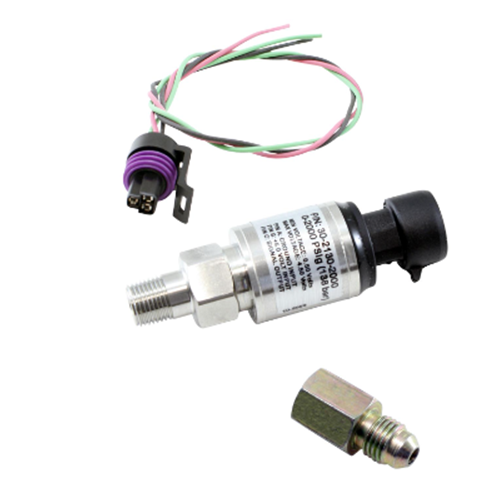 2000 PSIg Stainless Sensor Kit. Stainless Steel Sensor Body. 1/8" NPT Male Thread. Includes: 2000 PSIg Stainless Sensor, Connector, Pins & 1/8" NPT to -4 Adapter