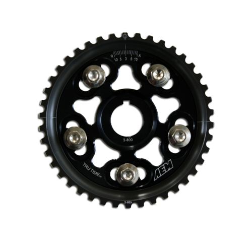 Tru-Time Adjustable Cam Gear. Black. 5-Bolt. Honda H22A1 & H22A4