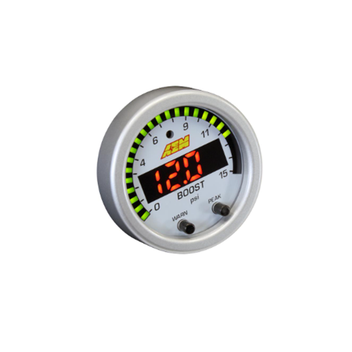 X-Series Pressure Gauge 0~15psi. Black Bezel & Black Boost/Fuel Faceplate