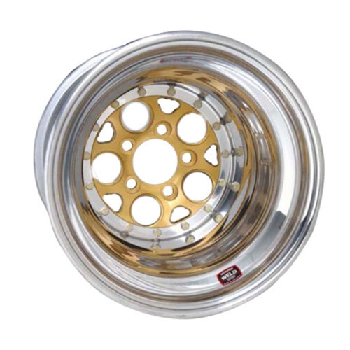 13x7" Gold/Polished Magnum Import 5x100 Bolt Pattern  3" Backspace