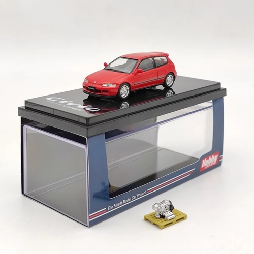 Hobby Japan 1:64 Honda Civic EG6 SiR Ⅱ With Engine Display Model Red