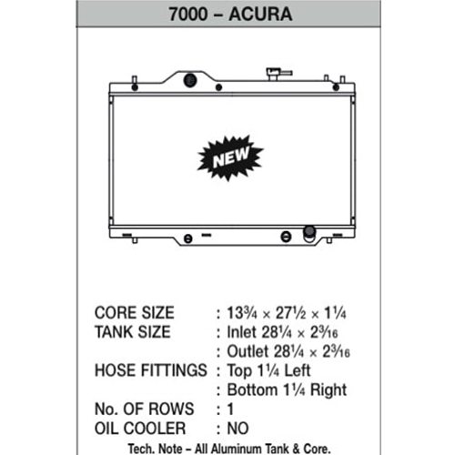 CSF Radiator 7000  - Acura RSX '02-06