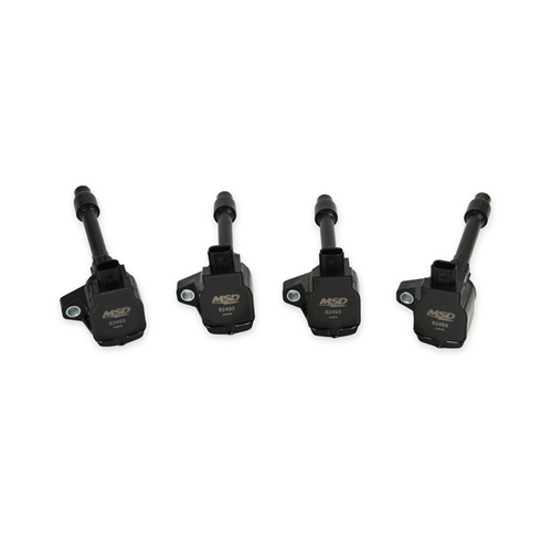 MSD IGNITION COIL - BLASTER SERIES - HONDA 1.5L/2.0L/2.0L TURBO 4-CYLINDER - BLACK - 4-PACK