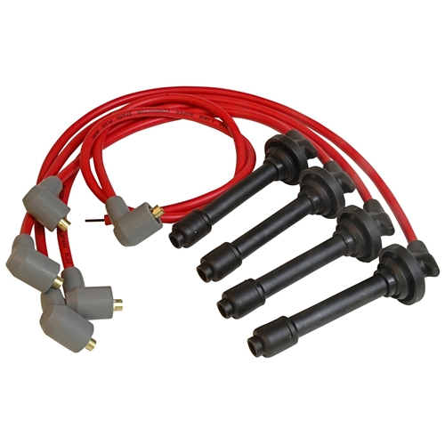 MSD SUPER CONDUCTOR SPARK PLUG WIRE SET - ACURA/HONDA B-SERIES DOHC VTEC - RED