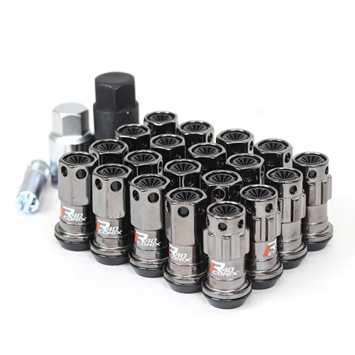 Project Kics R40 Iconix Classical Lug Nuts w/ Black Plastic Cap - 16+4 - 12X1.50