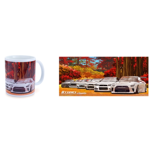 TOMEI COFFEE MUG WHITE GT-R AUTUMN NAGANO FOREST