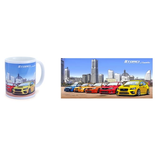 TOMEI COFFEE MUG WHITE WRX/STI MINATOMIRAI YOKOHAMA