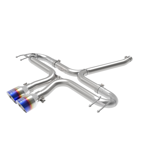 AFE/Takeda 2-1/2 IN 304 Stainless Steel Axle-Back Exhaust System - Honda Civic Sport 16-21 L4-1.5L (t) - Blue Flame Tips