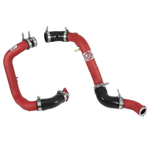 AFE/Takeda BladeRunner 2-1/4 IN & 2-1/2 IN Aluminum Hot and Cold Charge Pipe Kit Red Honda Civic 16-21 Civic Si 16-21 L4-1.5L (t)