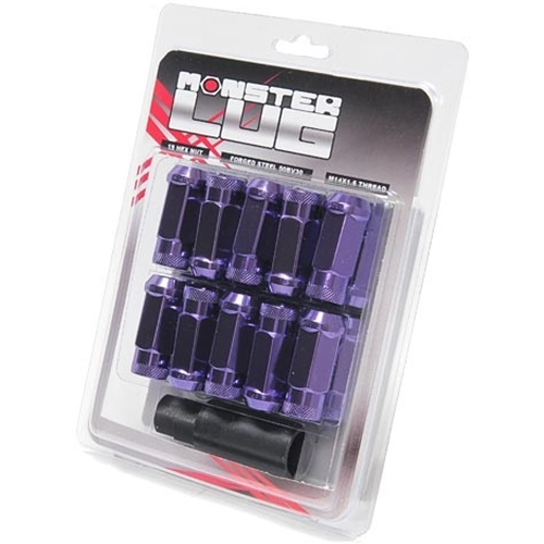 Muteki Wheel Mate Monster M14x1.5 Open End Lug Set of 20 - Purple